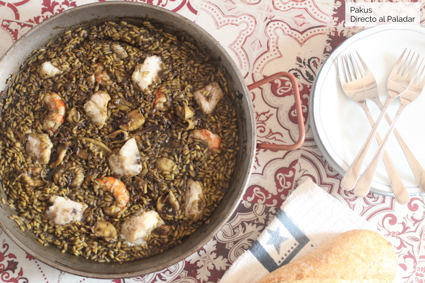 Imagen de arroz en paella